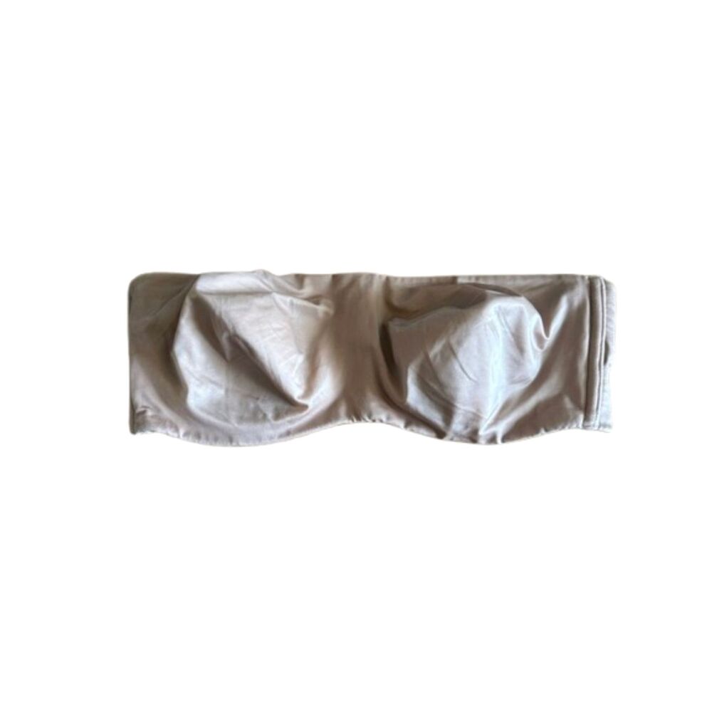 Victoria's Secret Seamless Strapless Bra Womens 34D Nude Gum Lining Stretchy